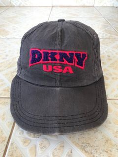 Vintage DKNY Made in USA Six Panel Cap Logo Karpet Authentic