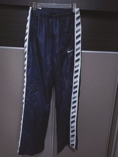 Vintage nike side tape track pants