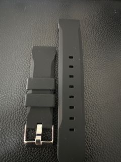 Watch strap black 22mm