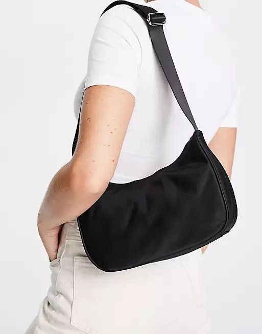 Weekday zari shoulder nylon bag Women s Fashion Bags Wallets