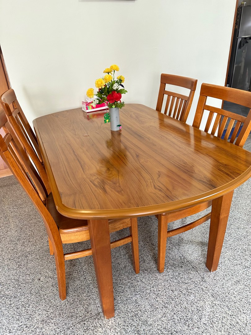 Well used Dining Table good condition, Furniture & Home Living, Furniture, Tables & Sets on
