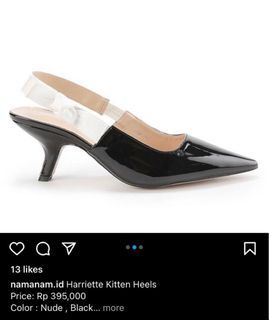 Zalora - namanam hariette kitten heels black - jadior kitten heels inspo