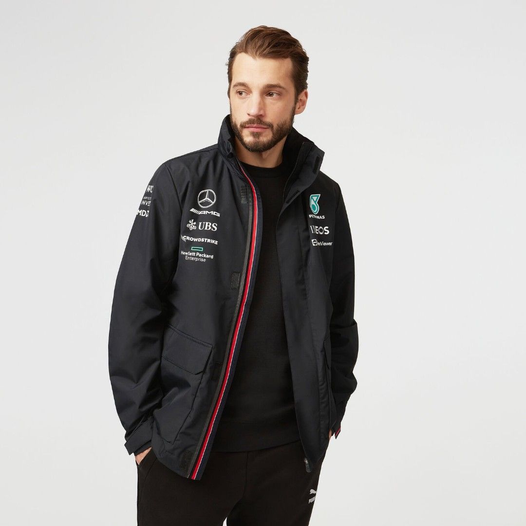 2022 Team Rain Jacket - Mercedes-AMG Petronas Motorsport, Men's Fashion ...