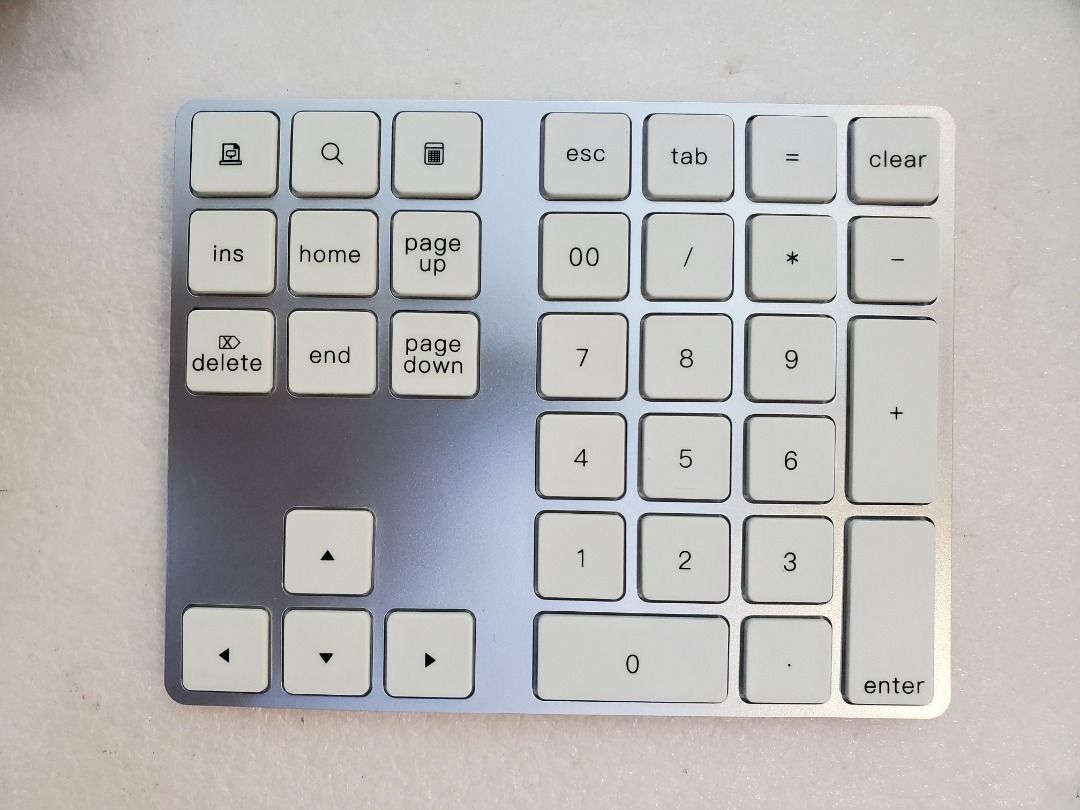 34-Key Bluetooth Numeric Keypad for MacBook, iMac, Windows Laptop ...