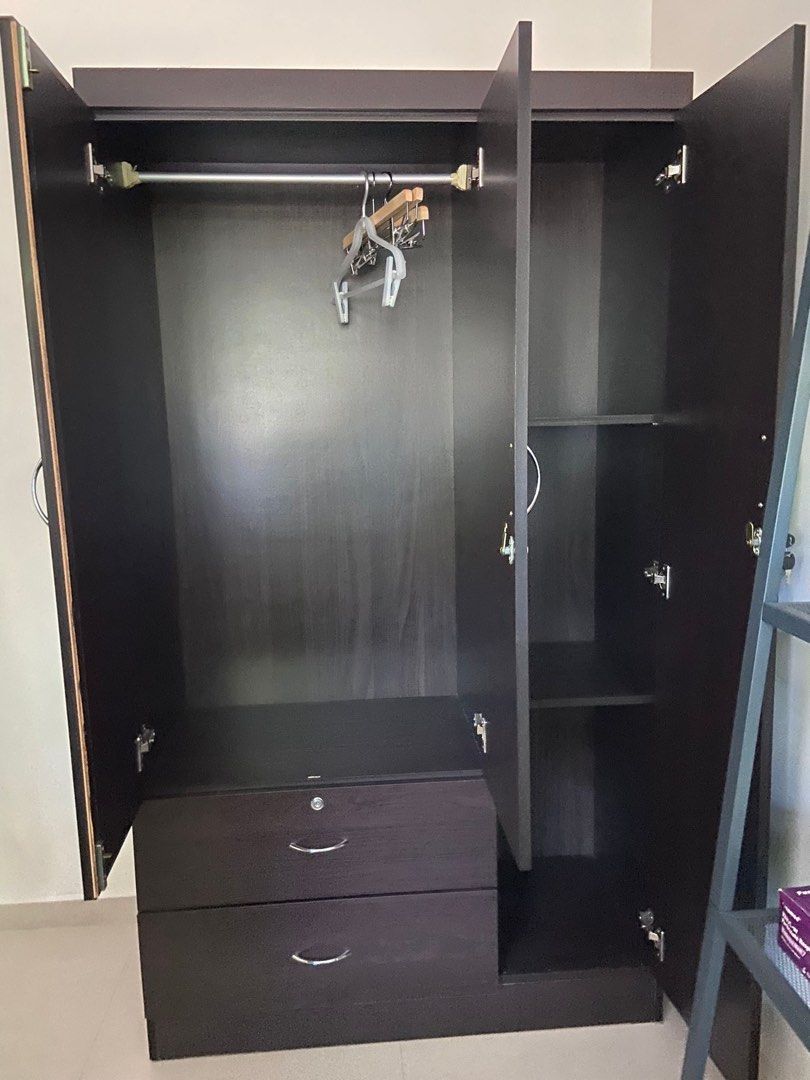 3 Door Wardrobe Available for Immediate Pickup, Furniture & Home