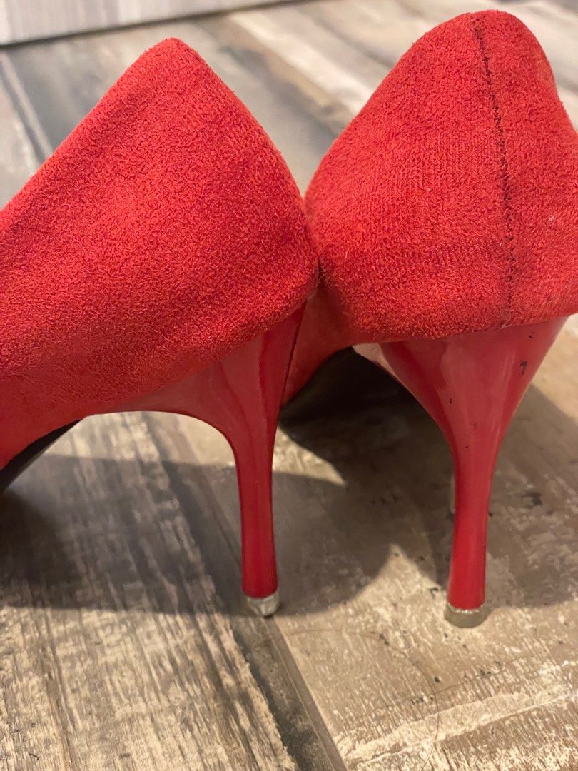 Red 4 hotsell inch heels