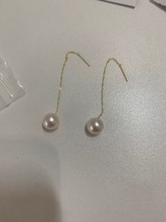 日本🇯🇵8.6mm Akoya 18K金耳缐