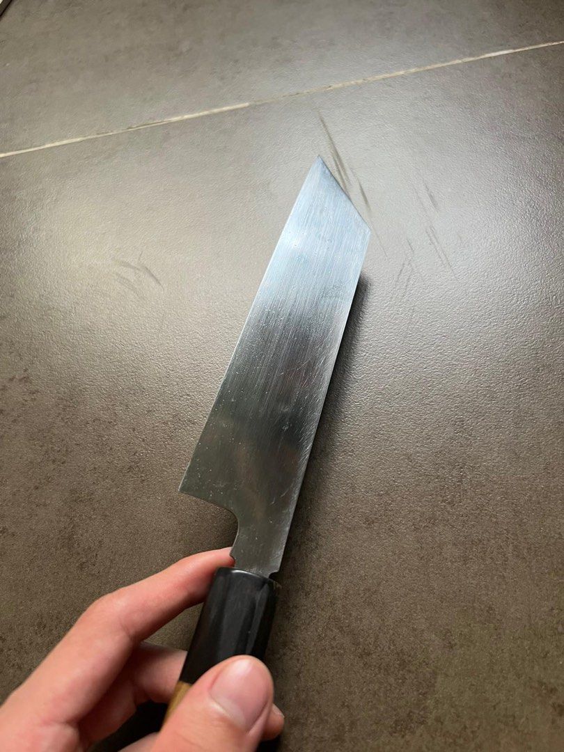 左 青 切出 小刀 日本製 Japan bluesteel knife アンティーク ...