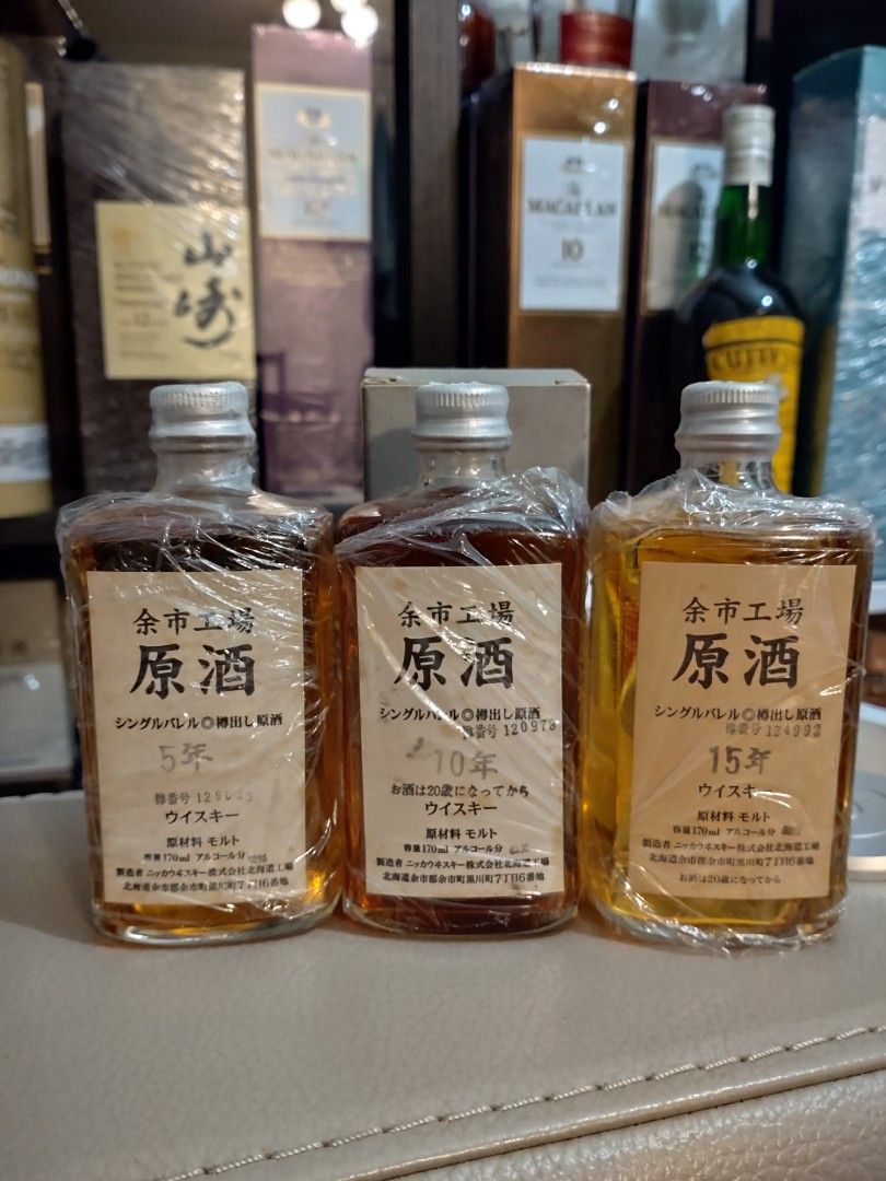 珍藏級] 余市工場單桶原酒威士忌角瓶170ml 5 年10 年15 年Nikka Yoichi 