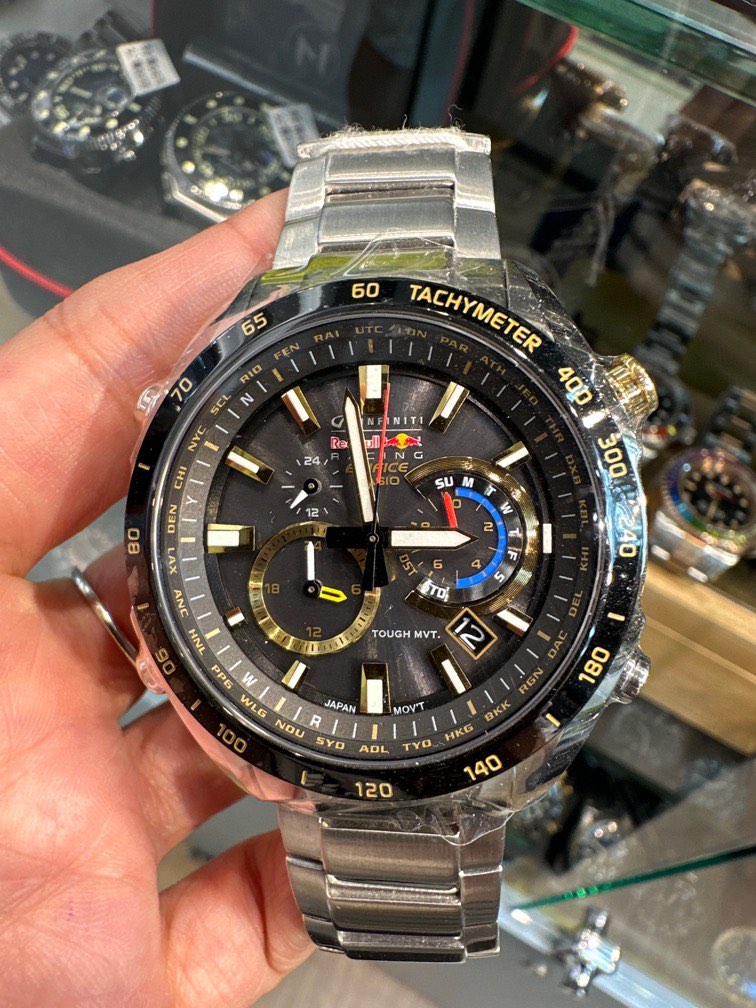 全新行貨有門市CASIO EDIFICE RED BULL RACING LIMITED EDITION EQW