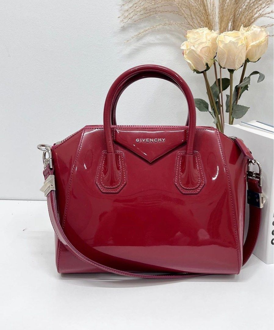 Givenchy antigona top mini patent leather