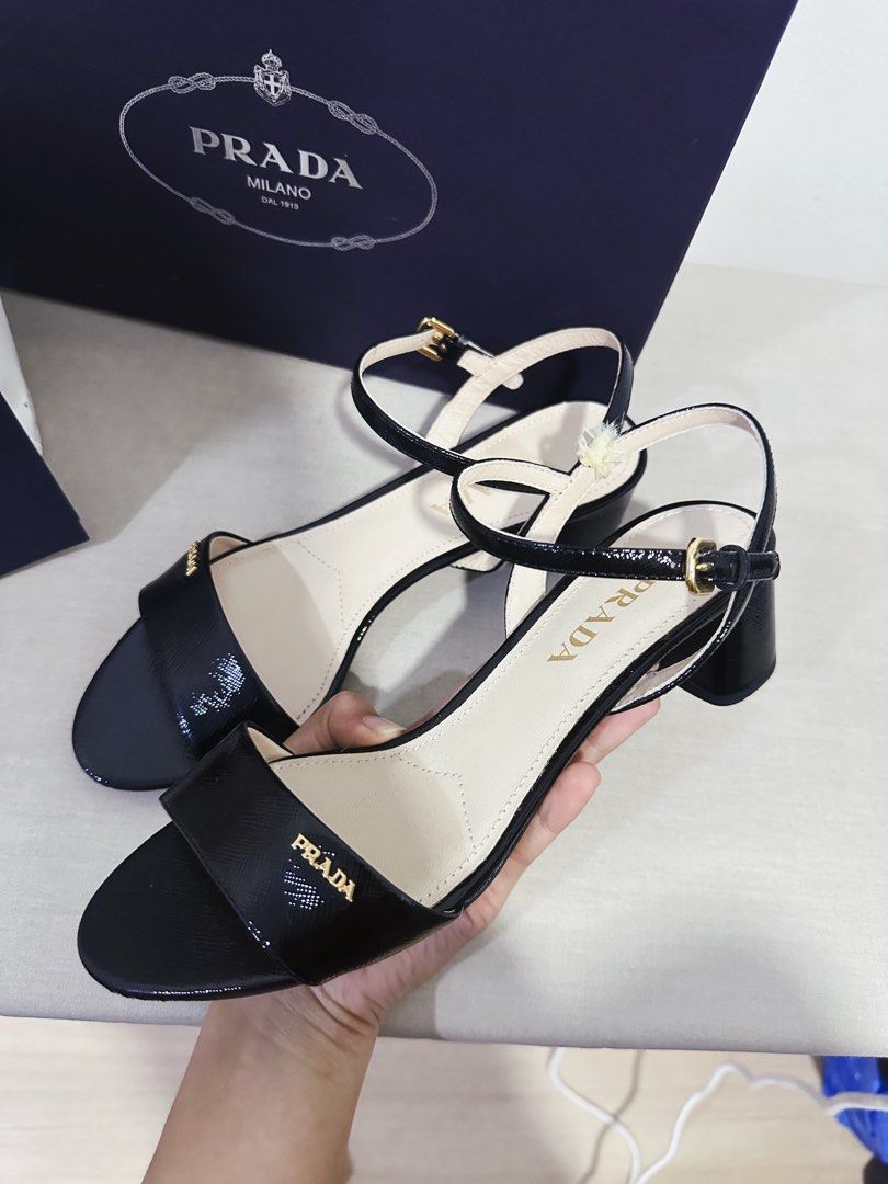 ? Original Prada Low Heels, Women's Fashion, Footwear, Heels on Carousell