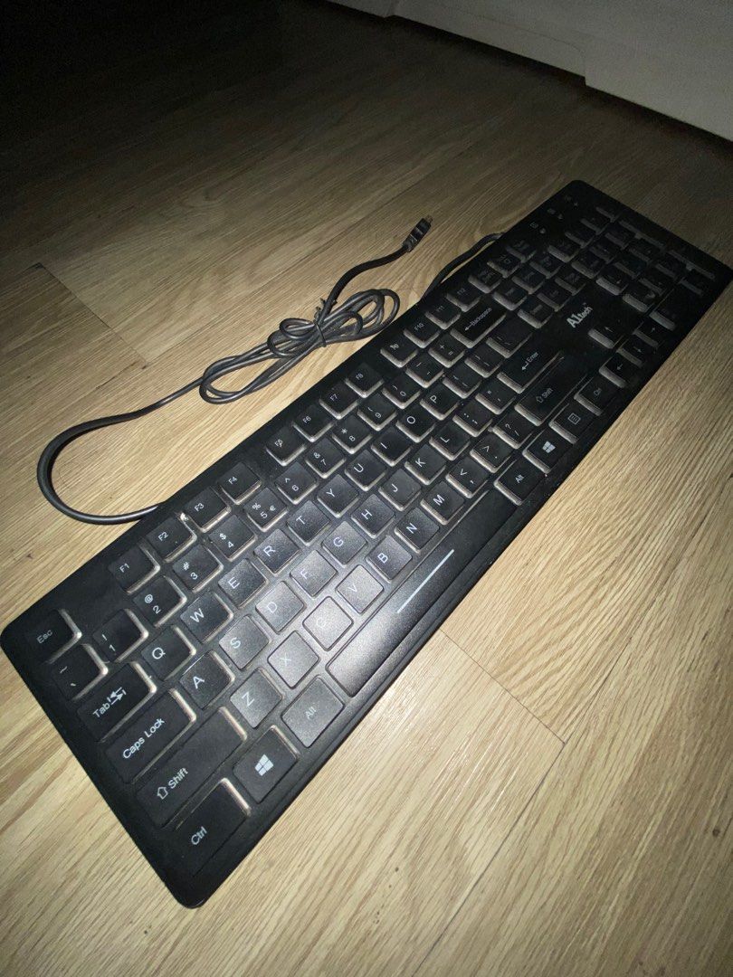 A1 Tech Keyboard with Rainbow LED (Category: Computer Keyboard) located in Mandaluyong City. Submitted by eelmixha_ (Listing ID 1220320269, Image 1). Description: Good for gaming. Without box. Good as new..