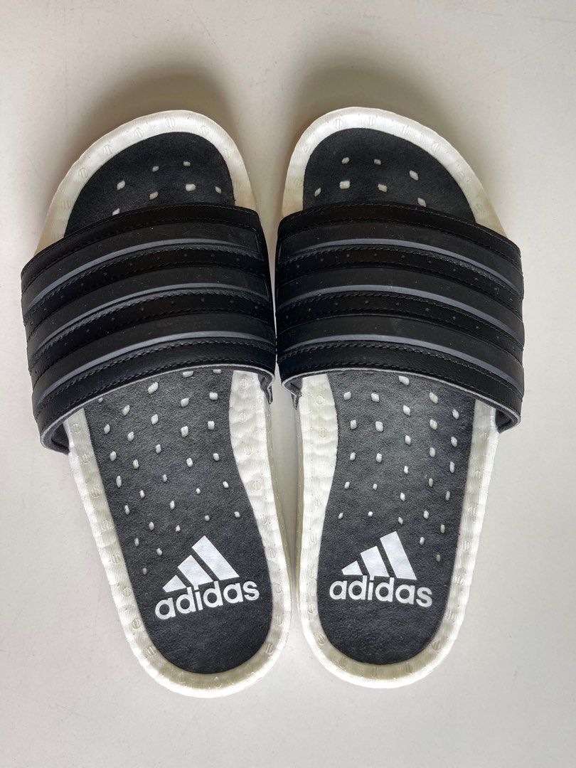 Adidas boost store slides black
