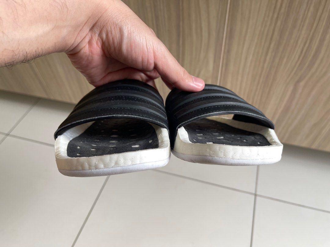Adidas Boost Slides, Women's Fashion, Footwear, Slippers and slides on