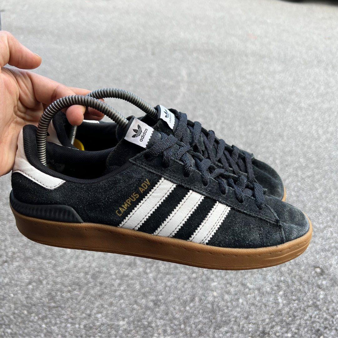 Adidas campus discount black gum sole