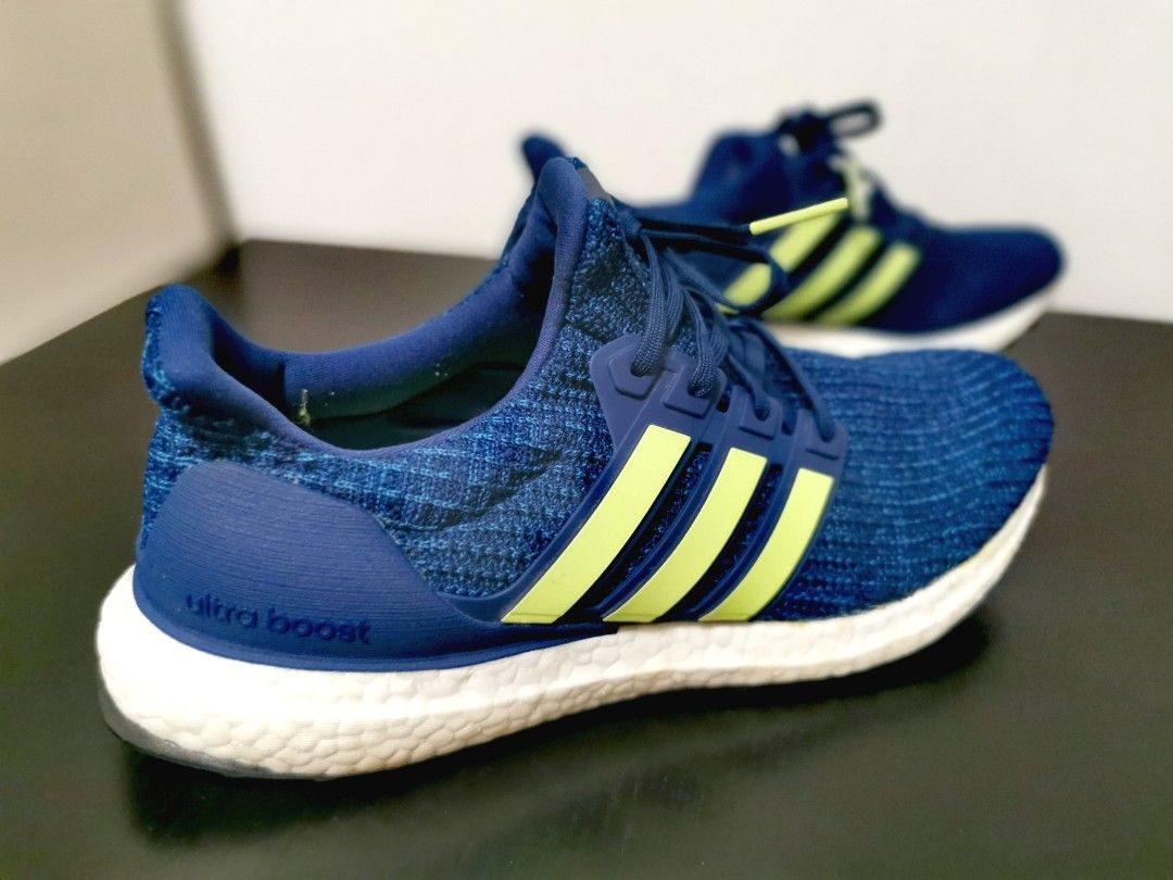 Adidas ultra boost Blue neon Running Shoe unisex Item condition 9 10 US 8.1 2 UK 8 FR 42 JP 265 Meet up Location Punggol MRT LRT Station