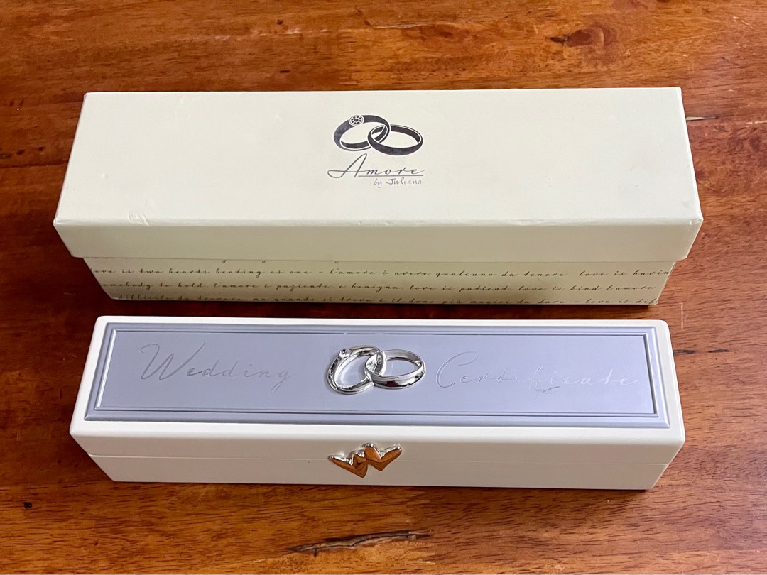 Amore Wedding Certificate Holder 24cm Women #39 s Fashion Jewelry