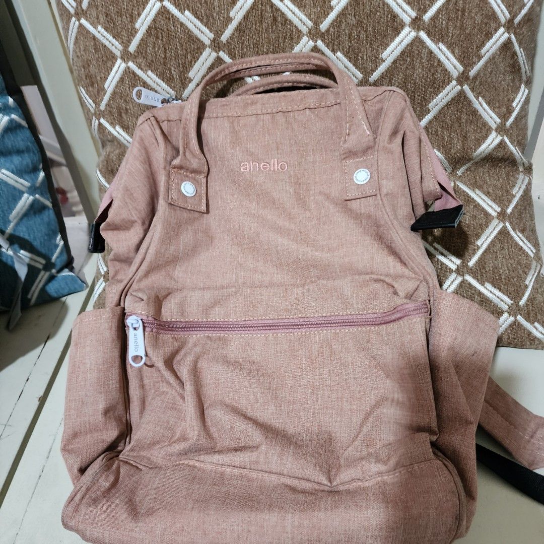Anello Mottled Canvas Pink Backpack