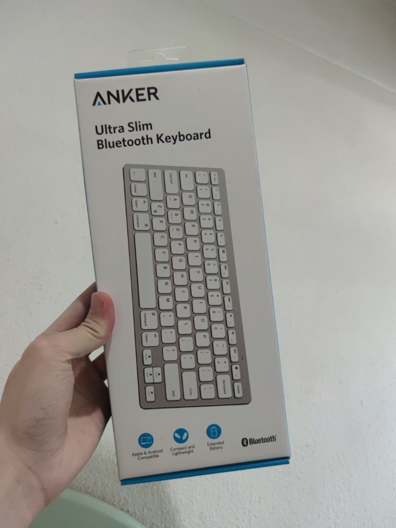 Anker A7726 Ultraslim Bluetooth Wireless Keyboard IOS Android Mac Windows Compatible