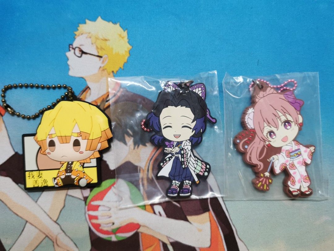 Assorted anime keychains (Category: Other Merchandise) located in Singapore. Submitted by hihi79 (Listing ID 1220149352, Image 1). Description: All is $5 each and the more you buy can nego Meet up only but can nego where to meet, would prefer to meet up in the East Side.