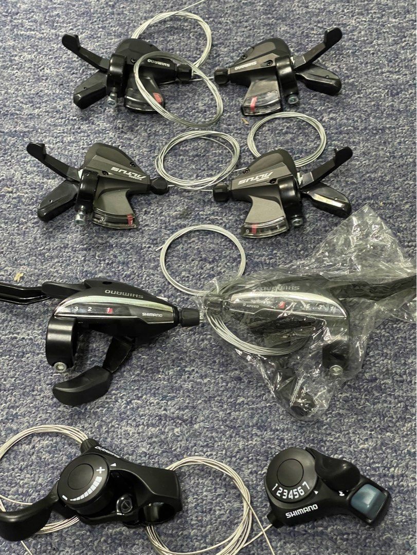 Assorted brand new Shimano shifter 7x3 TX30 8x3 SL m310 9x3 SL m370 7 8 9 21 24 27 speed Sports Equipment Bicycles Parts Parts Accessories on Carousell