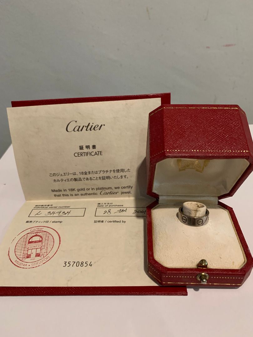 Authentic Cartier Love Ring, Luxury, Accessories On Carousell