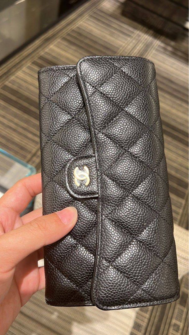 Authentic Chanel Classic Flap Wallet, Luxury, Bags & Wallets on Carousell