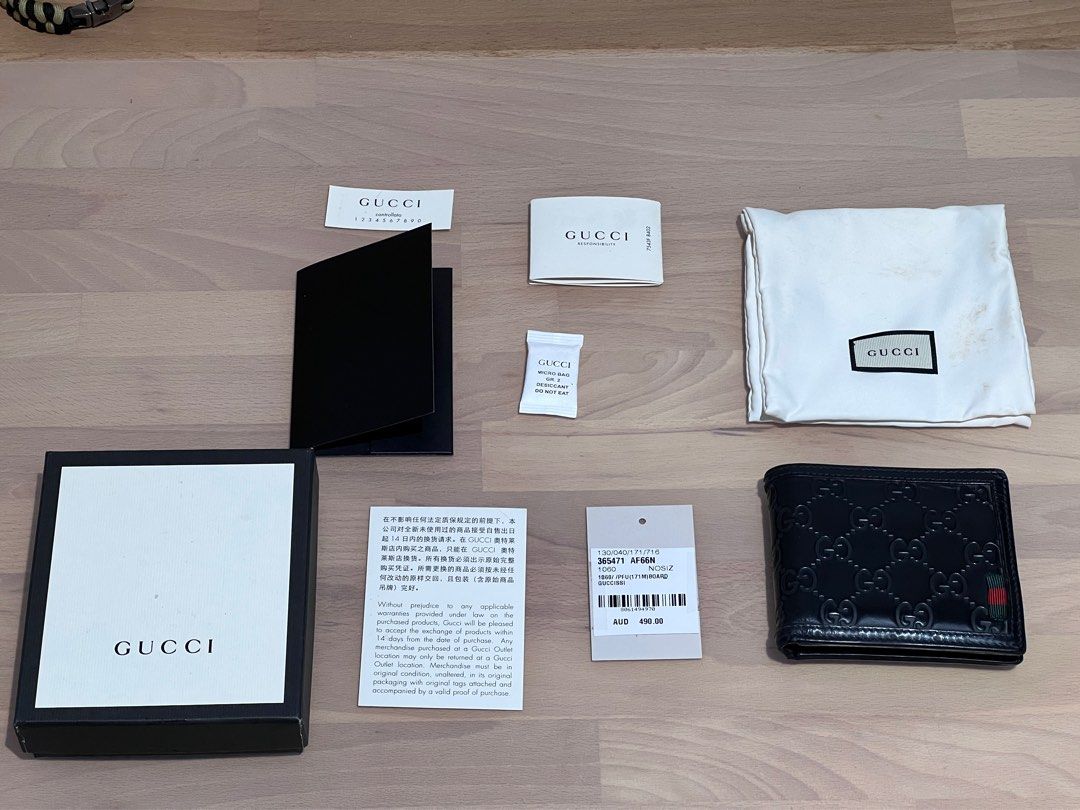 Gucci mens 2024 wallet outlet