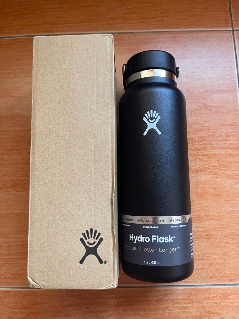 Hydro Flask Wide Mouth Water Bottle With Flex Cap 40Oz/1.18 Liter
