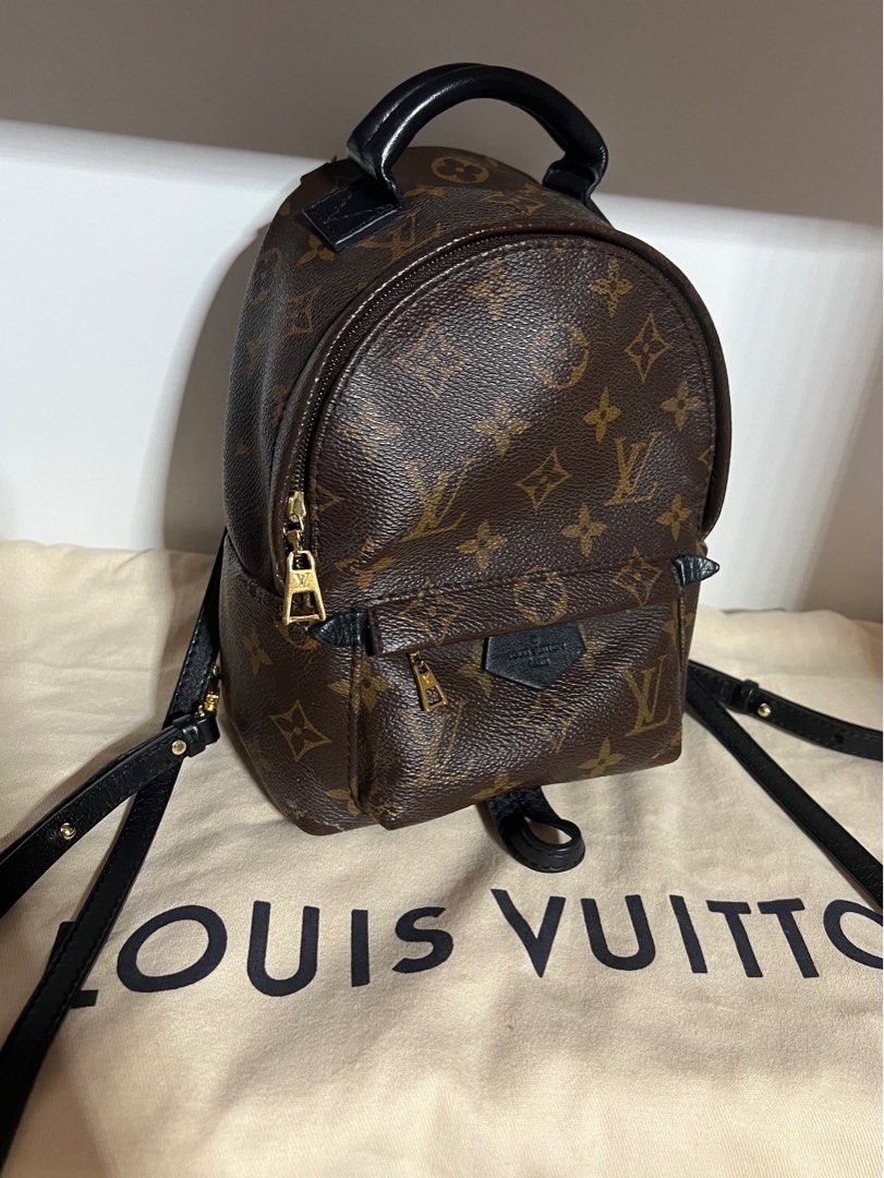 LNIB LV Mini Palm Spring Backpack Monogram Canvas GHW, Luxury, Bags &  Wallets on Carousell