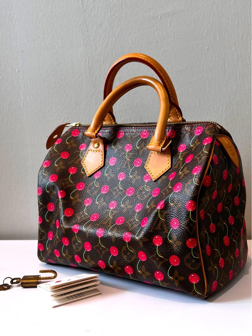 Louis Vuitton x Takashi Murakami 2005 Pre-owned Monogram Cherry Speedy 25 Handbag - Brown