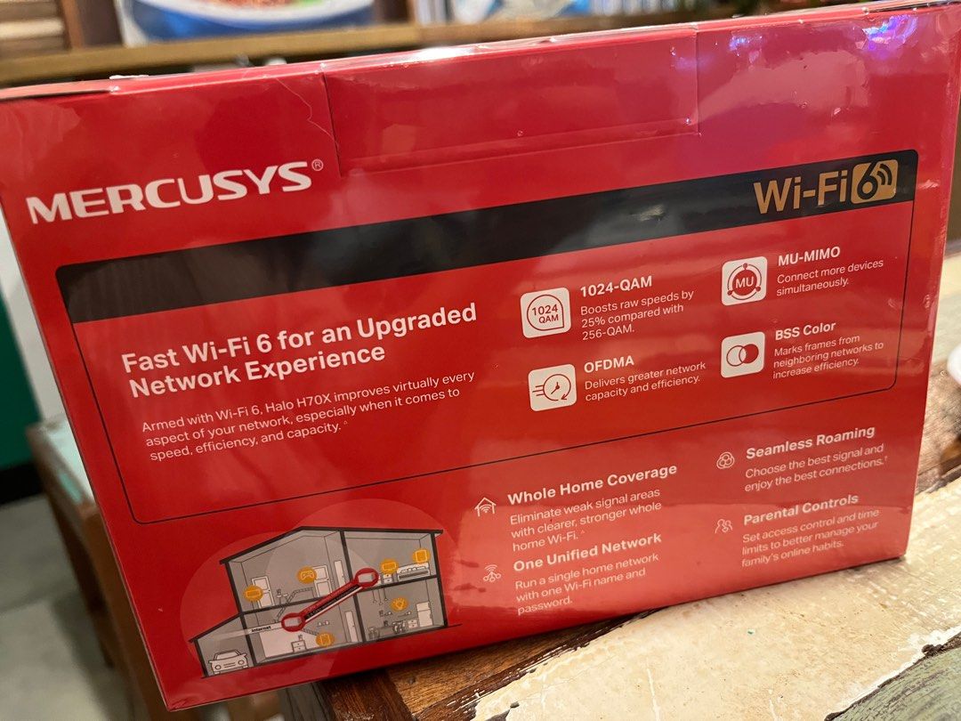 AX1800 Mercusys Mesh wifi router (2system), Computers & Tech, Office ...