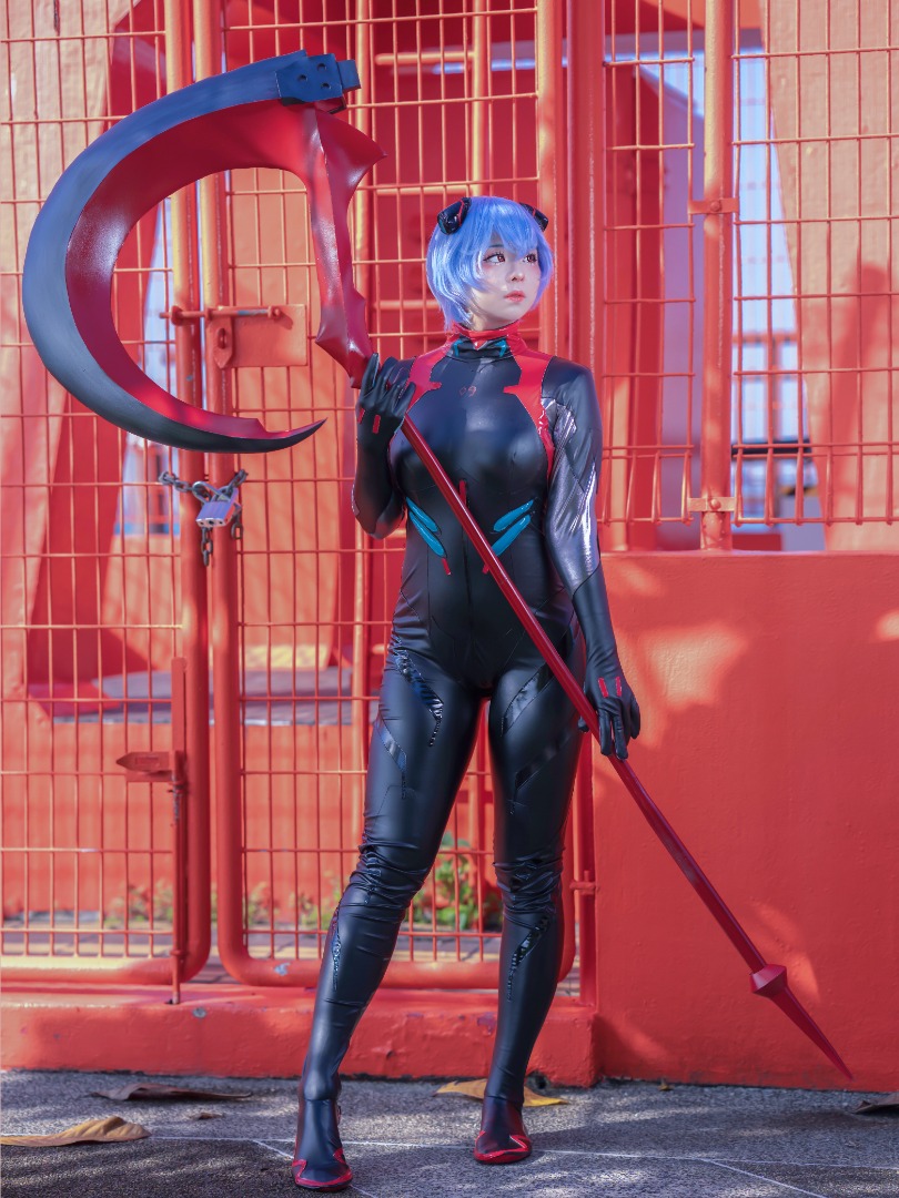 Ayanami Rei Plug Suit cosplay costume, Hobbies & Toys, Memorabilia