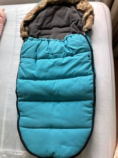 Baby winter stroller muff cover with Hood fleece lining