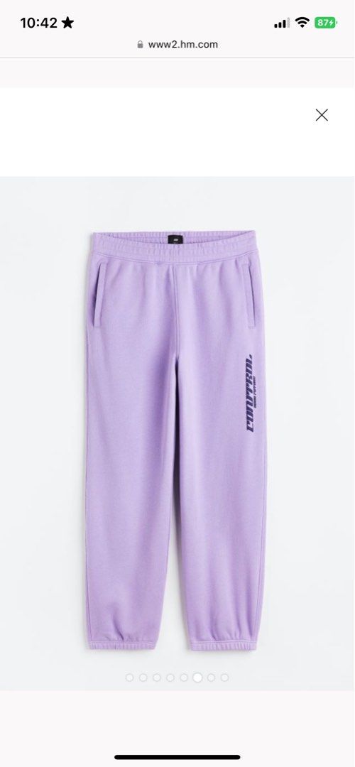 Baggy Sweatpants Lilac Purple H M joggers