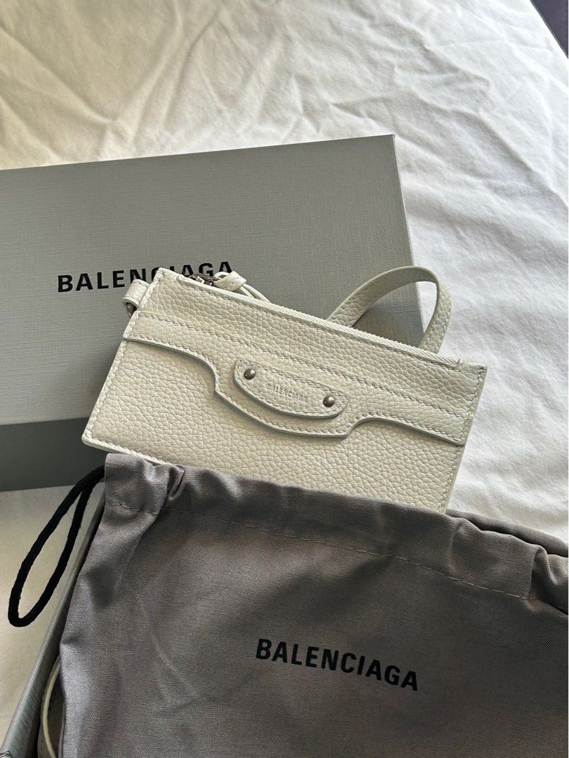 Balenciaga lanyard best sale zip pouch wallet