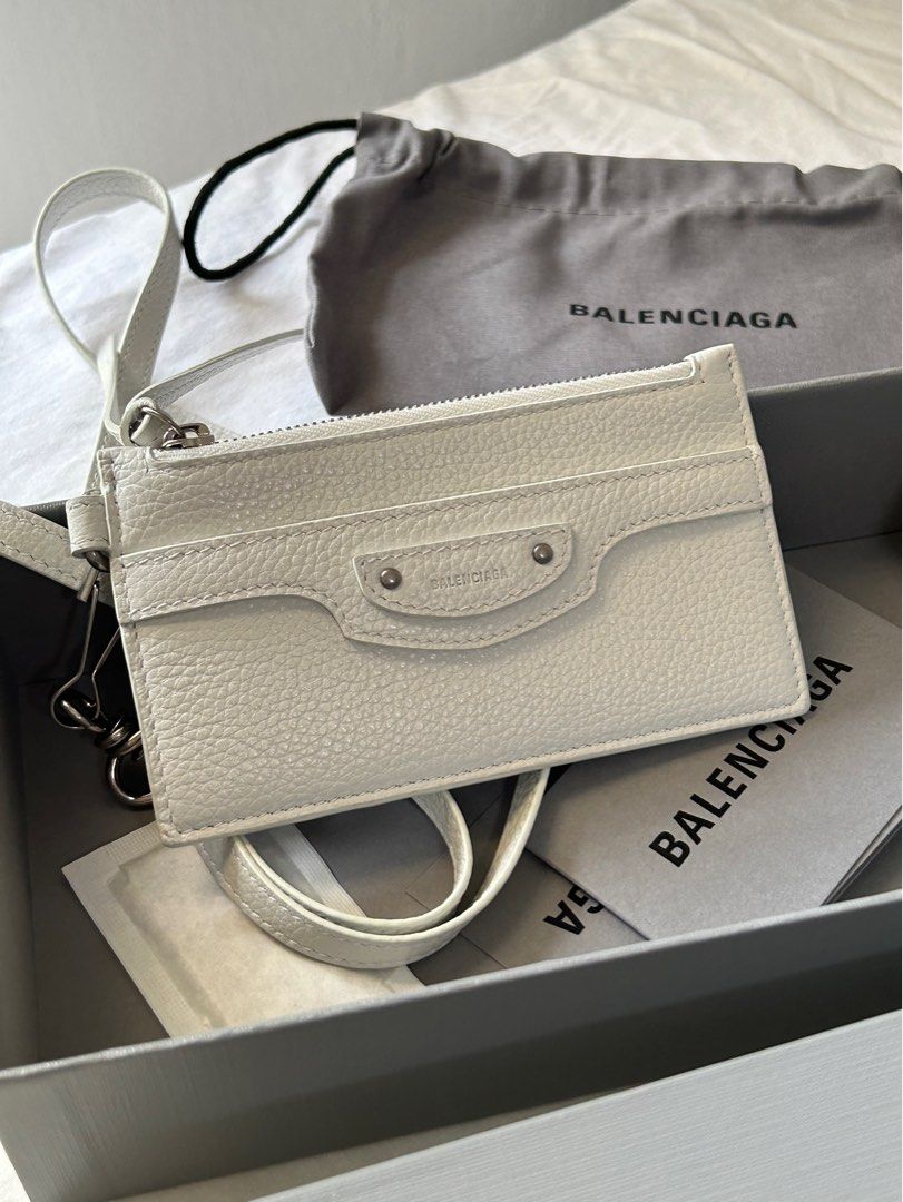 Balenciaga lanyard zip pouch wallet sales
