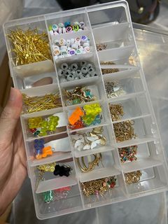 Beads set diy earring necklace keychain findings