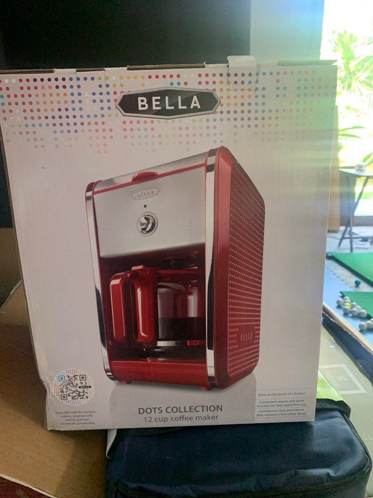 Bella red Coffee Maker Food Drinks Other Food Drinks on