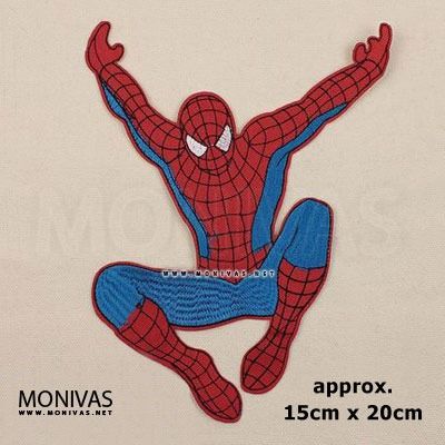 Spider-Man Logo Iron-On Patch Marvel Comic DIY Superhero Outfit Apparel Applique