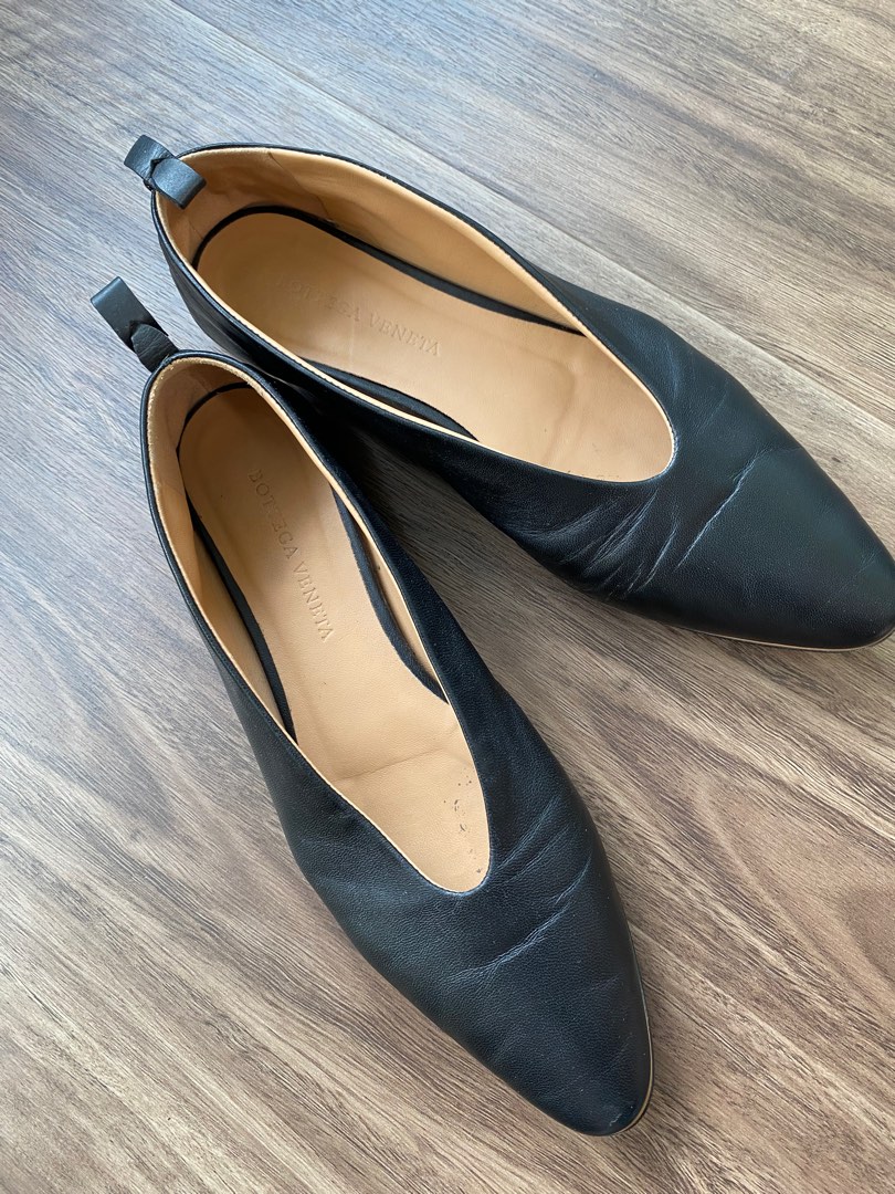 plain black flats