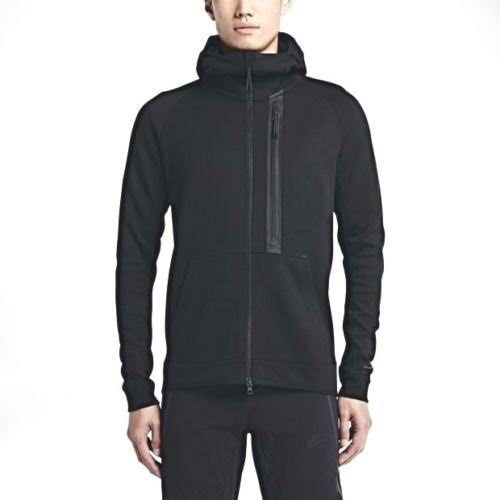 BLACK NIKE TECH FLEECE JACKET (RED TAG), Men's Fashion, Activewear on