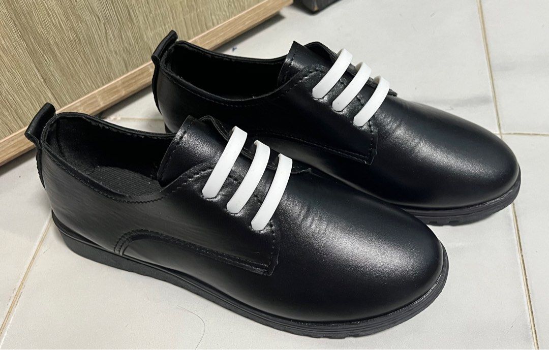 Black soft PVC shoes