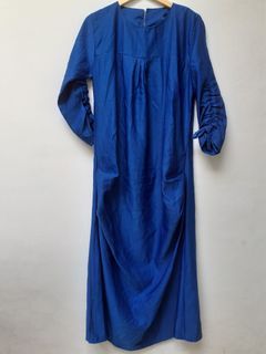 Blue Electric Dress/ Gamis Biru Elektrik