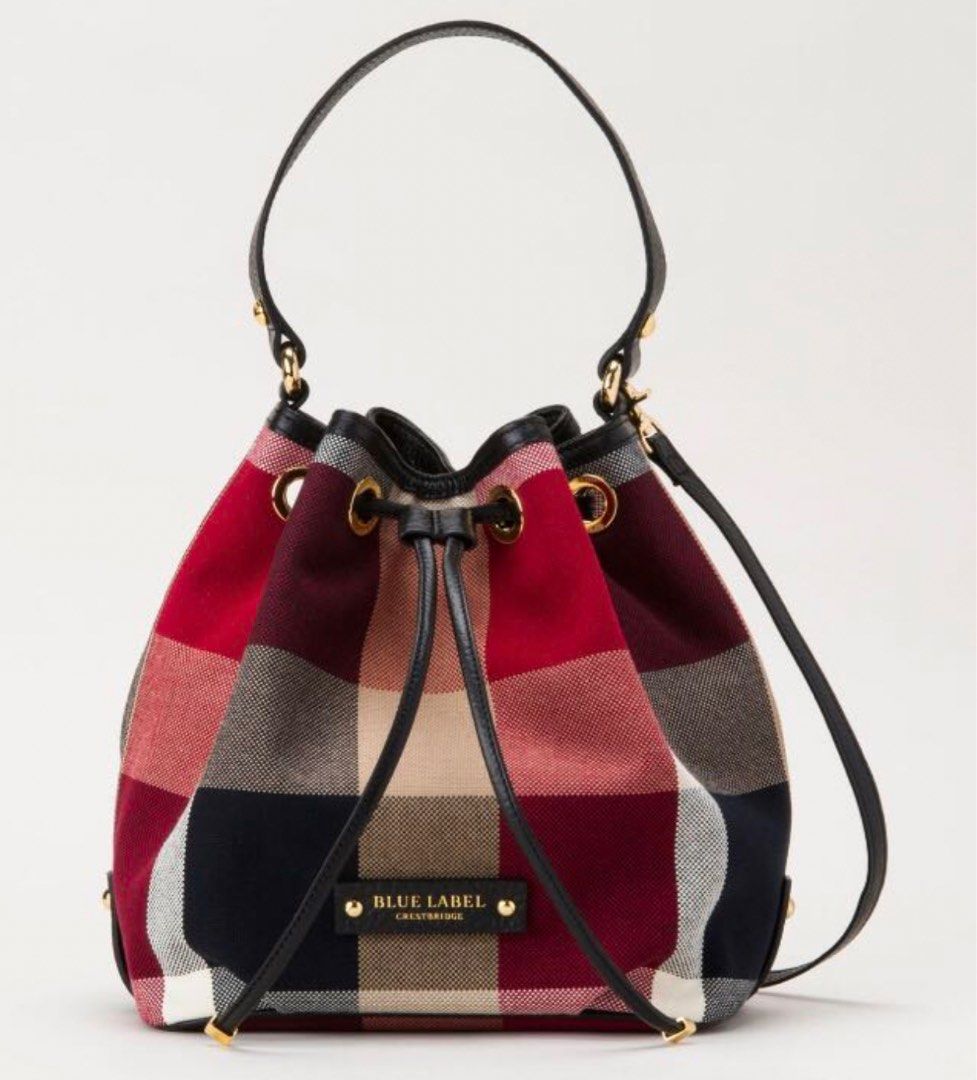Blue Label Crestbridge Bucket Bag, Luxury, Bags & Wallets on Carousell