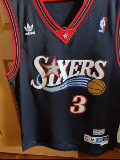 adidas Allen Iverson Philadelphia 76ers The Answer Soul Swingman Nickname  Jersey - Black