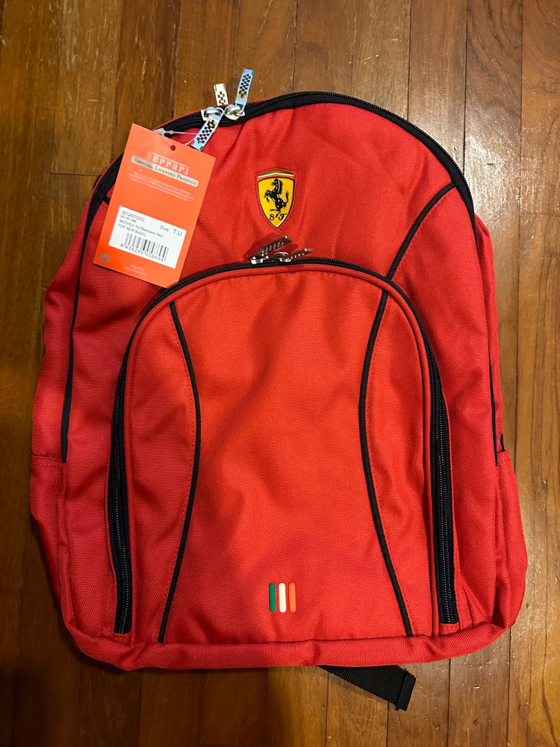 BNIP Ferrari Backpack, Women's Fashion, Bags & Wallets, Backpacks on