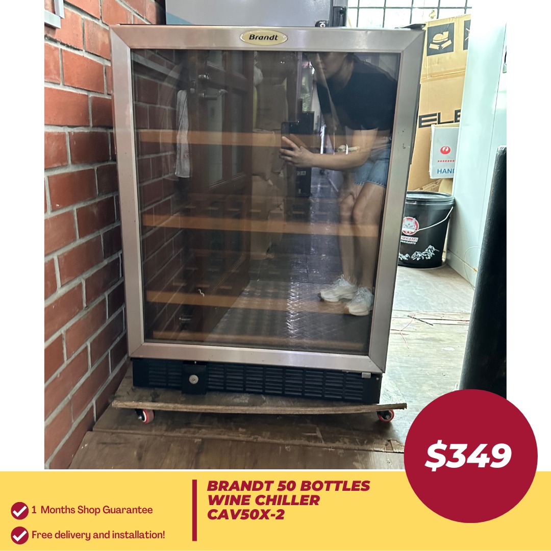 BRANDT 50 Bottles Wine Chiller CAV50X2, TV & Home Appliances, Kitchen