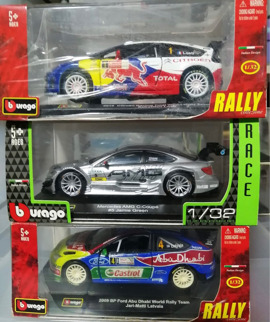 Burago Rally diecast model cars